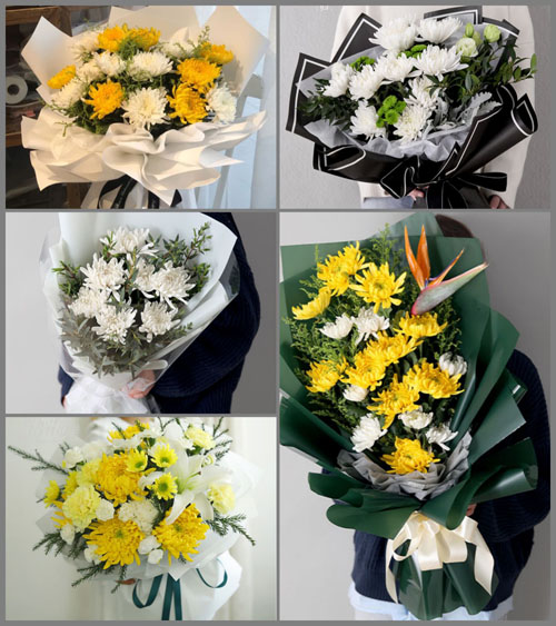 广东深圳市宝安区新安街道灵芝园社区白事花束代送